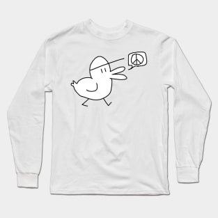 Duck Declares World Peace Long Sleeve T-Shirt